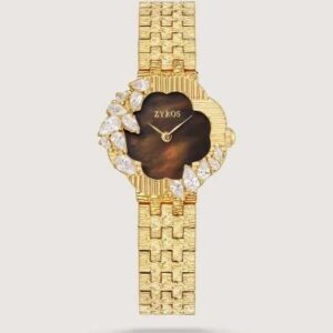 ساعة نسائية بسير من الستيل بلون ذهبي