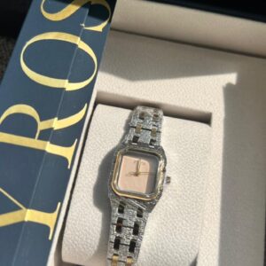 ساعة وهج النسائية ستيل بلون ذهبي وفضي