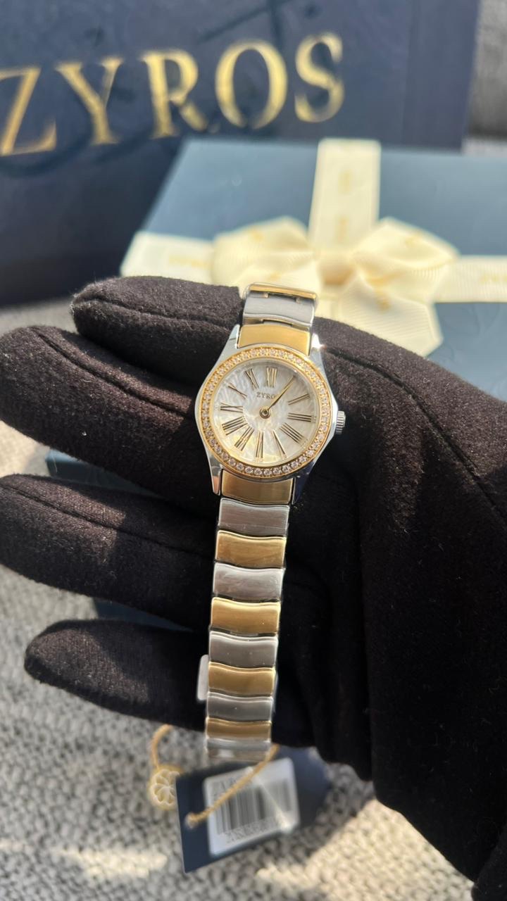 ساعة سحر النسائية ستيل بلون ذهبي وفضي