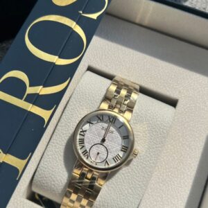 ساعة إليغانس النسائية كلاسيكية بلون ذهبي