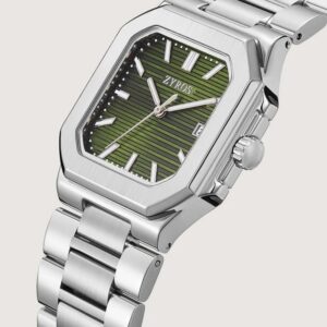 ساعة رمز الرجالية ستيل بلون فضي